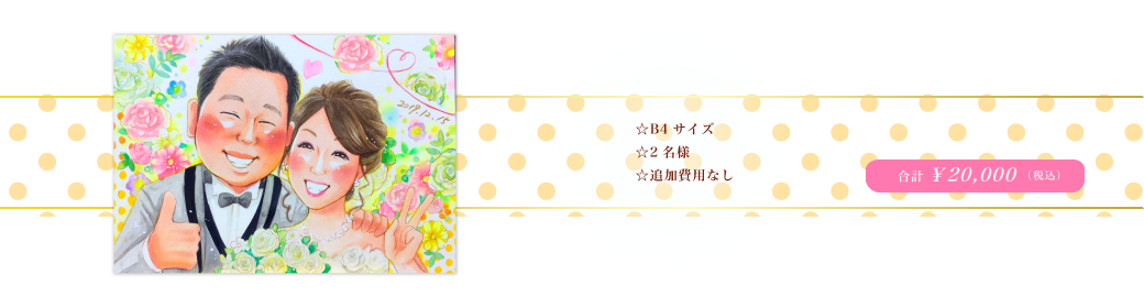 もんげ絵 水彩 ウェルカムボード 似顔絵